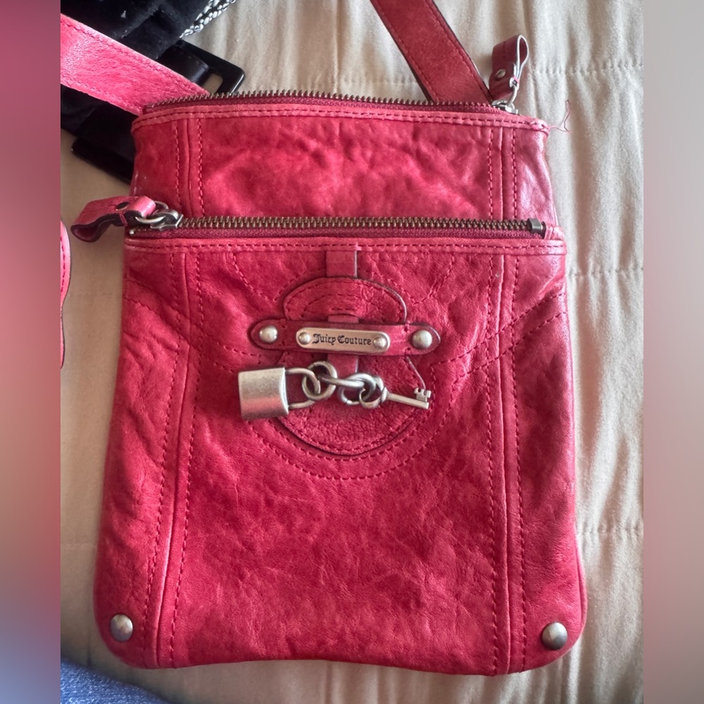 Juicy Couture Red Crossbody Bag – Excellent Condition
